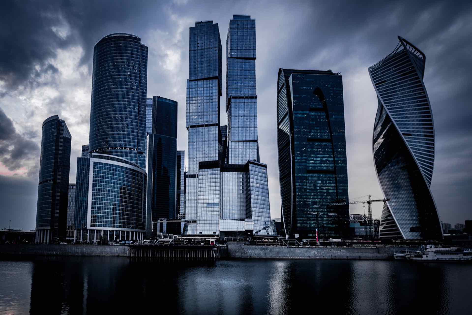 Dubai business district skyline